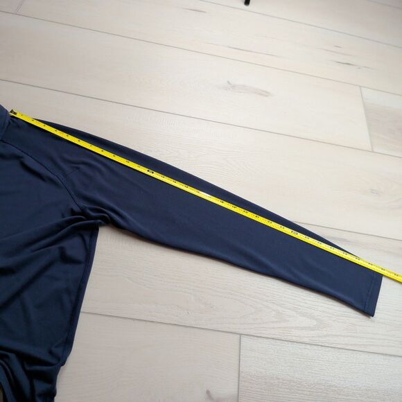 Rhone Polo Mens S Delta Pique Golf Navy Blue Commute Long Sleeve Performance - Picture 9 of 11